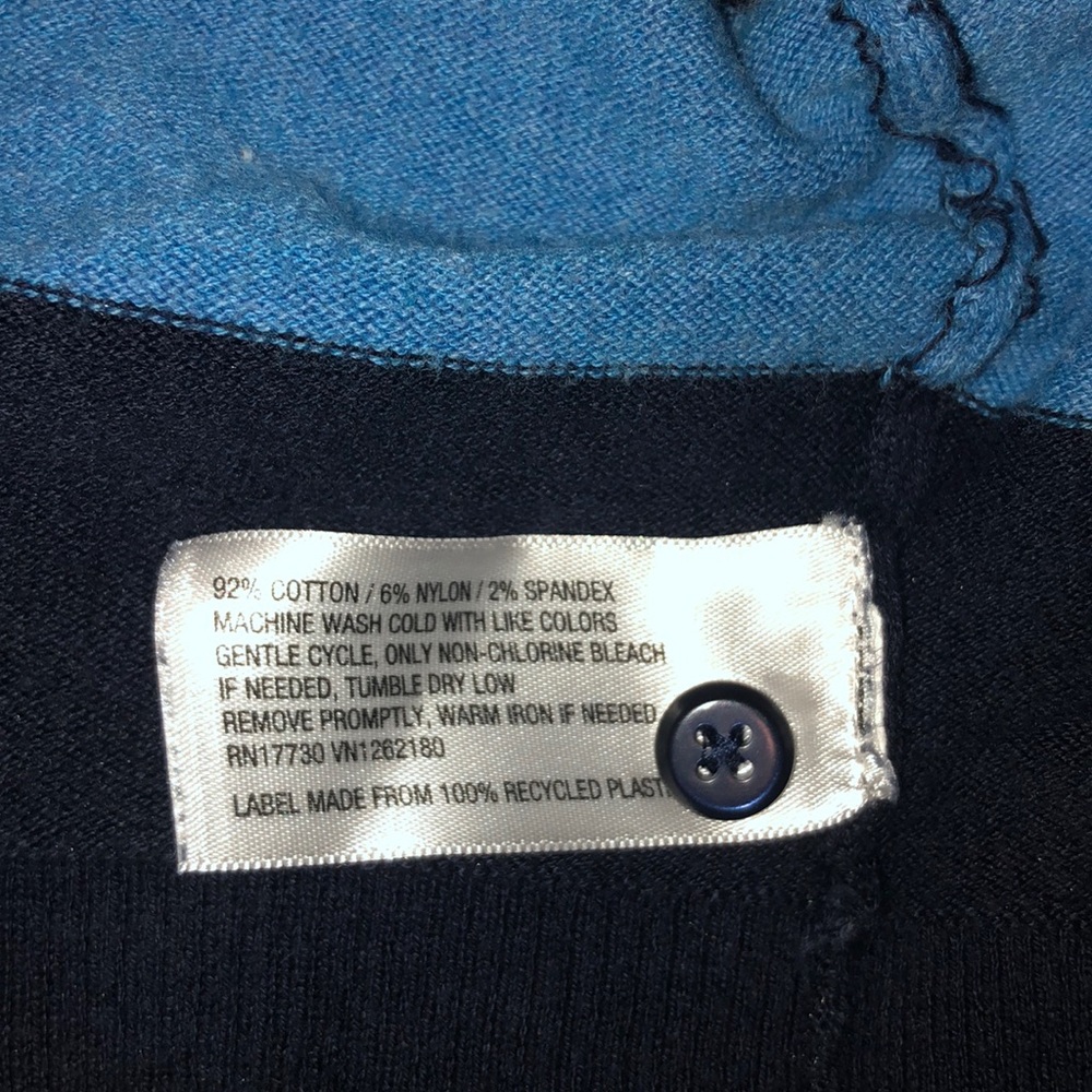 Navy striped cardigan - Picture 3 of 3